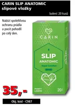 Efekt Carin slipové vložky anatomic nabídka