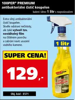 Efekt 100per premium antibakteriální čistič koupelen nabídka