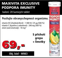 Efekt Maxivita exclusive podpora imunity nabídka