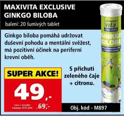 Efekt Maxivita exclusive ginkgo biloba nabídka