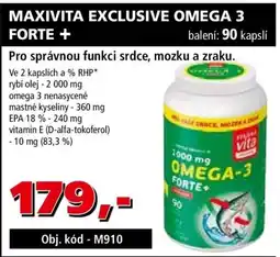 Efekt Maxivita exclusive omega 3 forte + nabídka