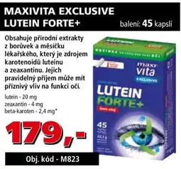 Efekt Maxivita exclusive lutein forte+ nabídka