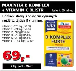 Efekt Maxivita B Komplex + Vitamin C Blistr nabídka