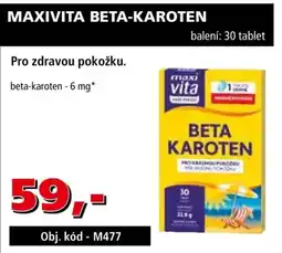 Efekt Maxivita beta-karoten nabídka