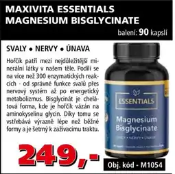 Efekt Maxivita essentials magnesium bisglycinate nabídka