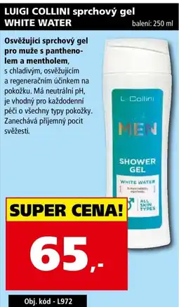 Efekt Luigi Collini sprchový gel white water nabídka