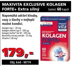 Efekt Maxivita exclusive kolagen forte+ extra silný nabídka