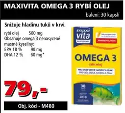 Efekt Maxivita omega 3 rybí olej nabídka