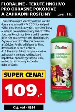 Efekt Floraline tekuté hnojivo pro okrasné pokojevě a zahradní rostliny nabídka