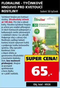 Efekt Floraline tyčinkové hnojivo pro kvetoucí rostliny nabídka
