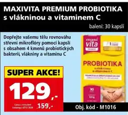 Efekt Maxivita premium probiotika s vlákninou a vitaminem C nabídka