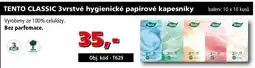Efekt Tento classic 3vrstvé hygienické papírové kapesníky nabídka