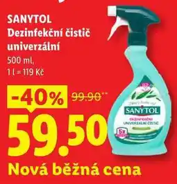 Lidl SANYTOL Dezinfekční čistič univerzální nabídka