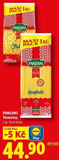 Lidl PANZANI Těstoviny nabídka