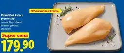 Lidl Kukuřičné kuřecí prsní řízky, cena za nabídka