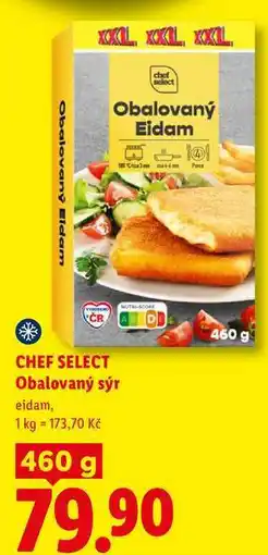 Lidl CHEF SELECT Obalovaný sýr, eidam nabídka