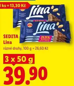 Lidl SEDITA Lina, různé druhy nabídka
