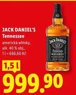 Lidl JACK DANIEL'S Tennessee, 1,51 nabídka