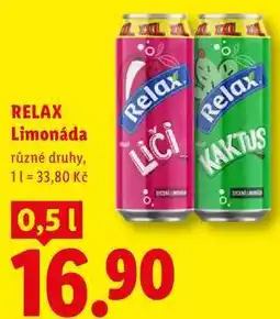 Lidl RELAX Limonáda, různé druhy, 0,51 nabídka