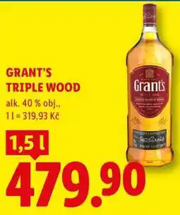 Lidl GRANT'S TRIPLE WOOD, 1,51 nabídka