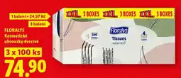 Lidl FLORALYS Kosmetické ubrousky. 4vrstvé 3 x 100 ks nabídka