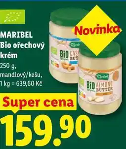 Lidl MARIBEL Bio ořechový krém nabídka