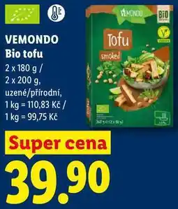 Lidl VEMONDO Bio tofu, 2 x 180 g / E 2 x 200 g nabídka