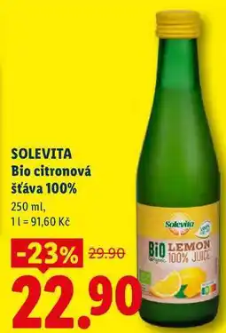 Lidl SOLEVITA Bio citronová šťáva nabídka