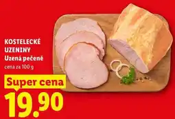 Lidl KOSTELECKÉ UZENINY Uzená pečeně, cena za nabídka