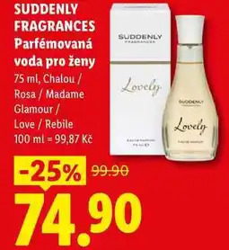Lidl SUDDENLY FRAGRANCES Parfémovaná voda pro ženy nabídka