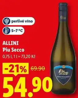 Lidl ALLINI Piu Secco, 0,751 nabídka