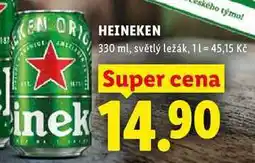 Lidl HEINEKEN, 330 ml, světlý ležák nabídka