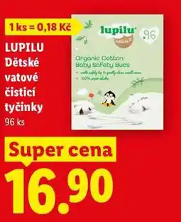 Lidl LUPILU Dětské vatové čisticí tyčinky, 96 ks nabídka