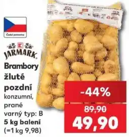 Kaufland Jarmark brambory žluté pozdní konzumní prané nabídka