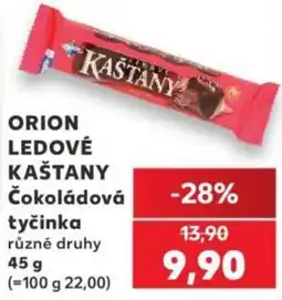 Kaufland Orion ledové kaštany čokoládová tyčinka nabídka
