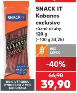 Kaufland Snack It Kabanos exclusive nabídka