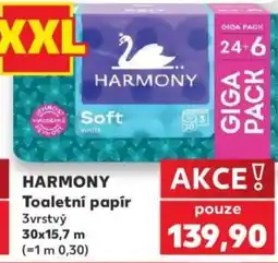 Kaufland Harmony toaletní papír nabídka