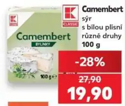 Kaufland K-Classic Camembert s bílou plísní nabídka