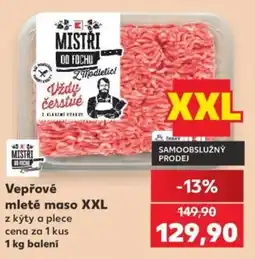 Kaufland Mistři od Fochu vepřové mleté maso XXL nabídka