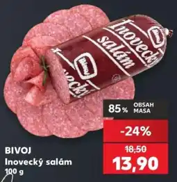 Kaufland Bivoj Inovecký salám nabídka