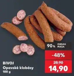 Kaufland Bivoj opavské klobásy nabídka