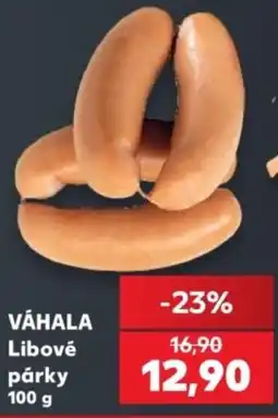 Kaufland Váhala libové párky nabídka