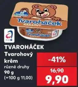 Kaufland Tvaroháček Tvarohový krém nabídka