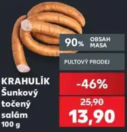 Kaufland Krahulík šunkový točený salám nabídka