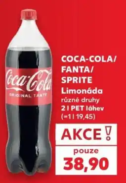 Kaufland Coca-Cola/Fanta/Sprite Limonáda nabídka