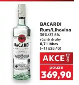 Kaufland BACARDI Rum/Lihovina nabídka