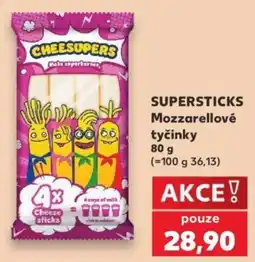 Kaufland Cheesupers mozzarelové tyčinky nabídka