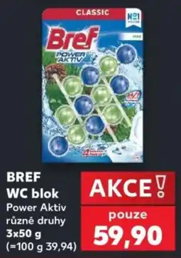 Kaufland Bref WC blok Power Aktiv různé druhy nabídka