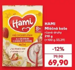 Kaufland Hami mléčná kaše nabídka