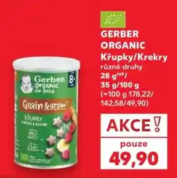 Kaufland Gerber organic křupky/krekry nabídka